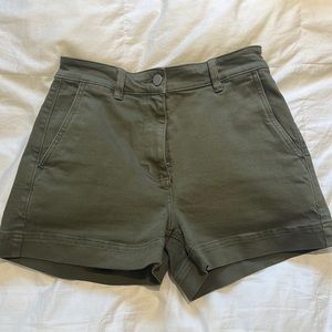 Everlane high-rise shorts, size 4